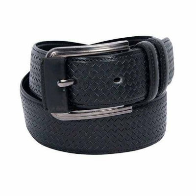 Picture of Black Artificial leather belt for men (Black,Int: One size)