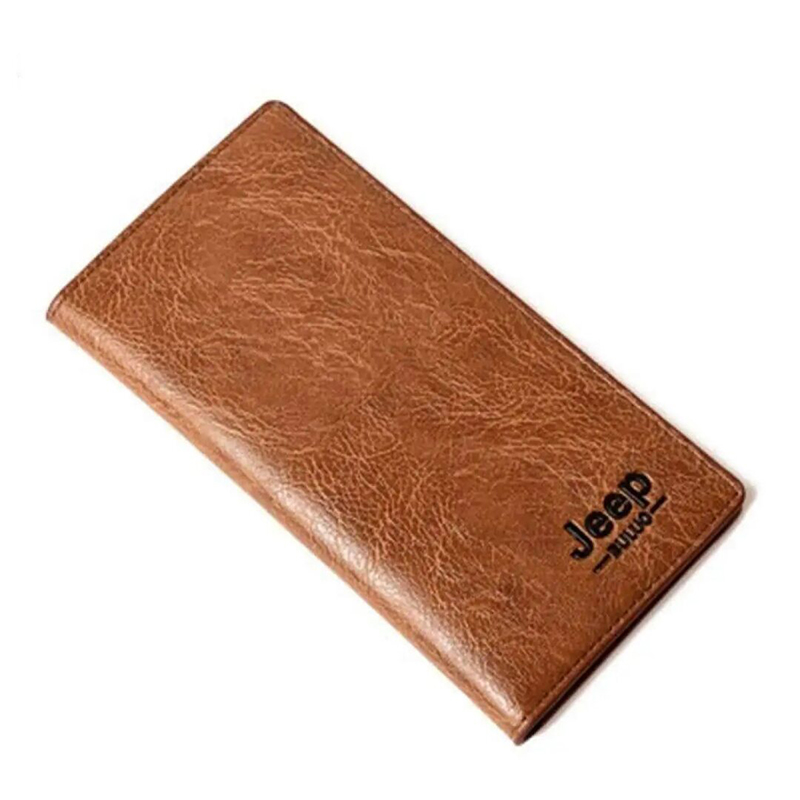Picture of Jeep Chocolate Artificial Leather Long Wallet for Men (Chocolate)