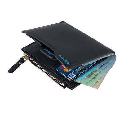 Picture of Black  Artificial  Leather Wallet For Men (Black)