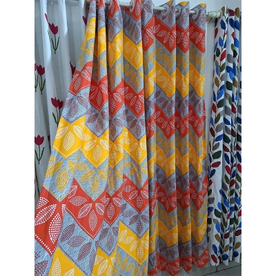 Picture of premium quality cotton curtain /Porda 4 kuchi 8 ilet-Multicolor