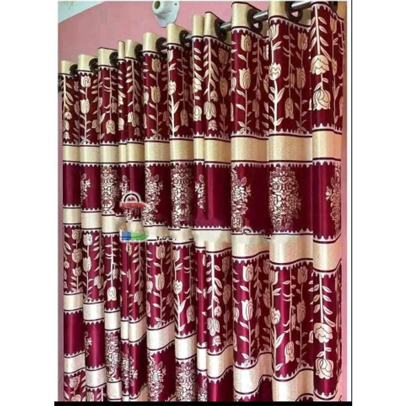 Picture of Premium quality curtains ( Porda)  for doors and windows 1 Piece  4 kuci-Maroon