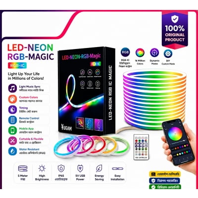 Picture of 10meter App Controlled RGBIC Neon Flexible USB LED Strip Light