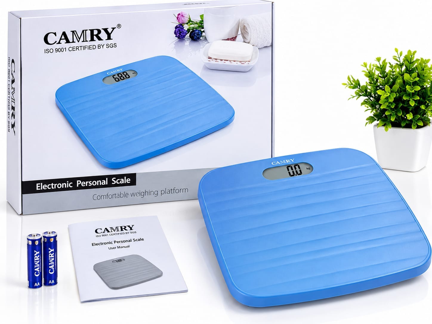 Picture of CAMRY Premium Electronic Personal Weighing Scale Digital Body Weight Monitor with Comfortable Platform