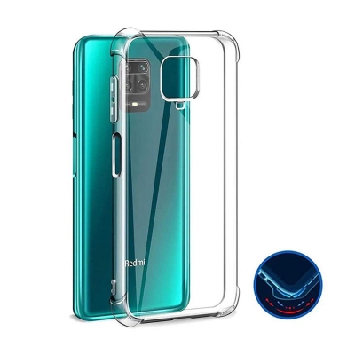 Picture of For Xiaomi Redmi Note 9s / 9 Pro / 9 Pro Max Silicone Airbag cover Shockproof Transparent Protective Clear Back Cover TPU Case-Transparent