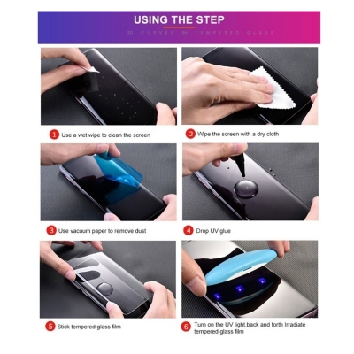 Picture of Premium Scratch Resistant Real Tempered Glass UV Screen Protector For vivo V27 / V27 Pro-V27 V27 Pro 5G
