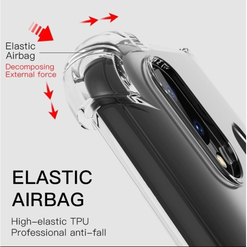 Picture of For Realme C55 / Realme narzo N55 Silicone Airbag cover Shockproof Transparent Protective Clear Back Cover TPU Case