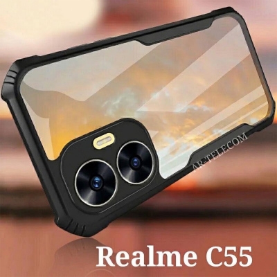 Picture of Shockproof Bumper Slim Fit Back Cover Case For Realme C55 Narzo N55 - Durable and Very Reliable - Amplify Your Style While Safeguarding Your Device (Back Case Cover For Smartphone)