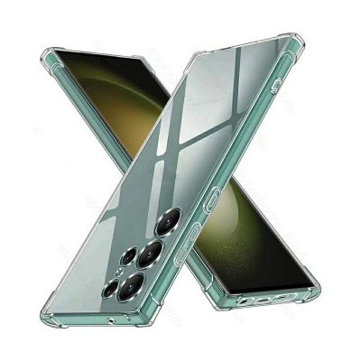 Picture of For Samsung Galaxy S23 Ultra 5G Silicone Airbag cover Shockproof Transparent Protective Clear Back Cover TPU Case-Transparent