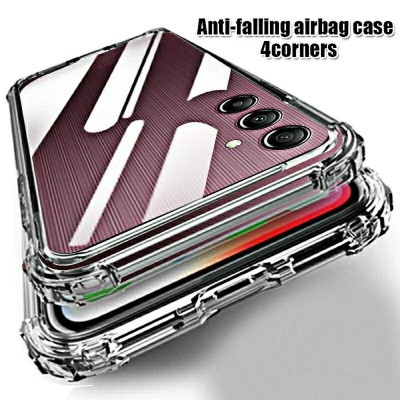 Picture of For Samsung Galaxy A14 4G/5G M44 5G M446K Jump 3 Silicone Airbag cover Shockproof Transparent Protective Clear Back Cover TPU Case-Samsung Galaxy A14