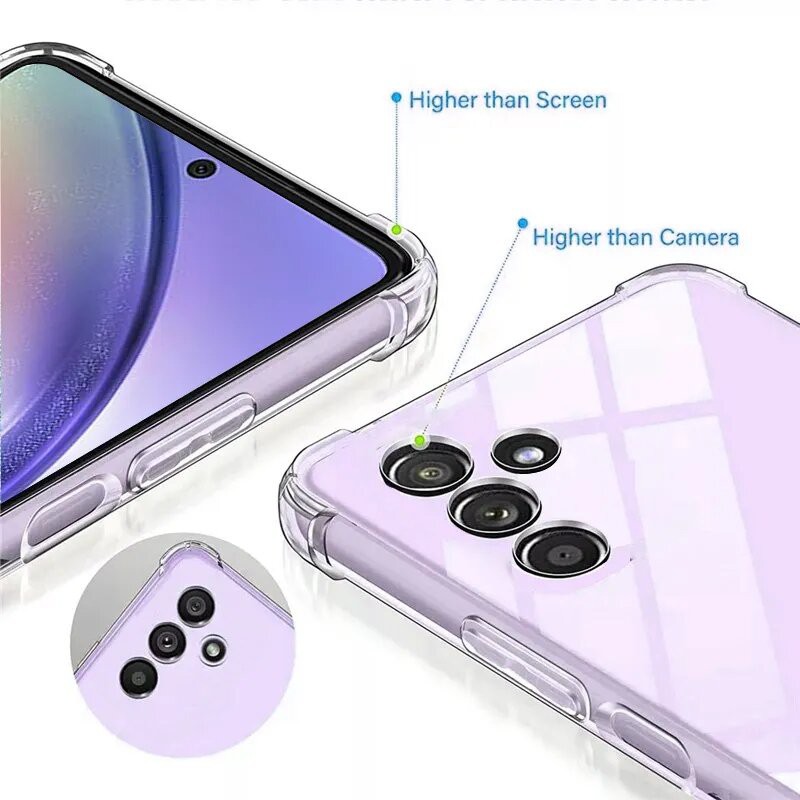 Picture of For Samsung Galaxy A54 5G Silicone Airbag cover Shockproof Transparent Protective Clear Back Cover TPU Case-Samsung Galaxy A54 5G