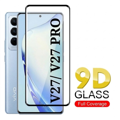 Picture of For vivo V27 / V27 PRO Full Glue 9D Tempered Glass Screen Protector-vivo V27,  V27 Pro