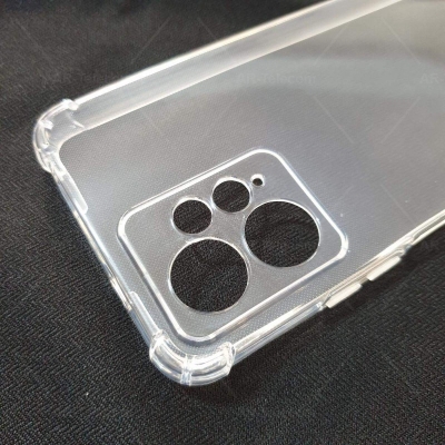 Picture of For Xiaomi Redmi Note 12 4G Silicone Airbag cover Shockproof Transparent Protective Clear Back Cover TPU Case-Transparent