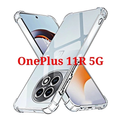 Picture of For OnePlus 11R 5G Silicone Airbag cover Shockproof Transparent Protective Clear Back Cover TPU Case-OnePlus 11R 5G