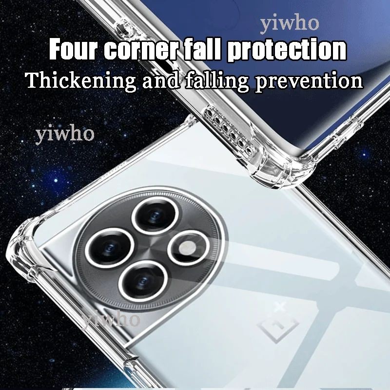 Picture of For OnePlus 11R 5G Silicone Airbag cover Shockproof Transparent Protective Clear Back Cover TPU Case-OnePlus 11R 5G