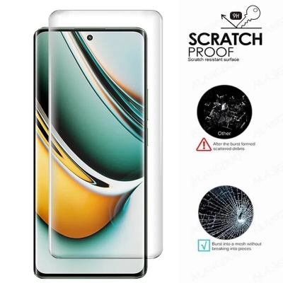Picture of One Minute Premium Scratch Resistant Real Tempered Glass UV Screen Protector For Realme 11 Pro and 11 Pro+ Plus