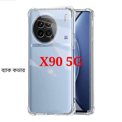Picture of For vivo X90 5G Silicone Airbag cover Shockproof Transparent Protective Clear Back Cover TPU Case-vivo X90 5G