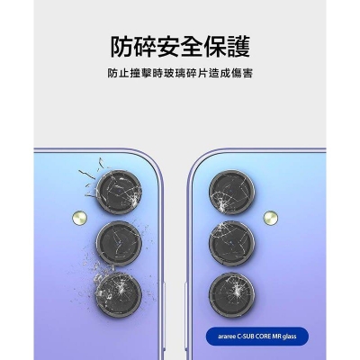 Picture of For Samsung Galaxy A14 24 34 Metal + Tempered Glass Back Camera Protector Ring