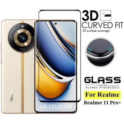 Picture of For Realme 11 Pro Plus 9D Full Glued Tempered Glass Screen Protector-Realme 11 Pro Plus