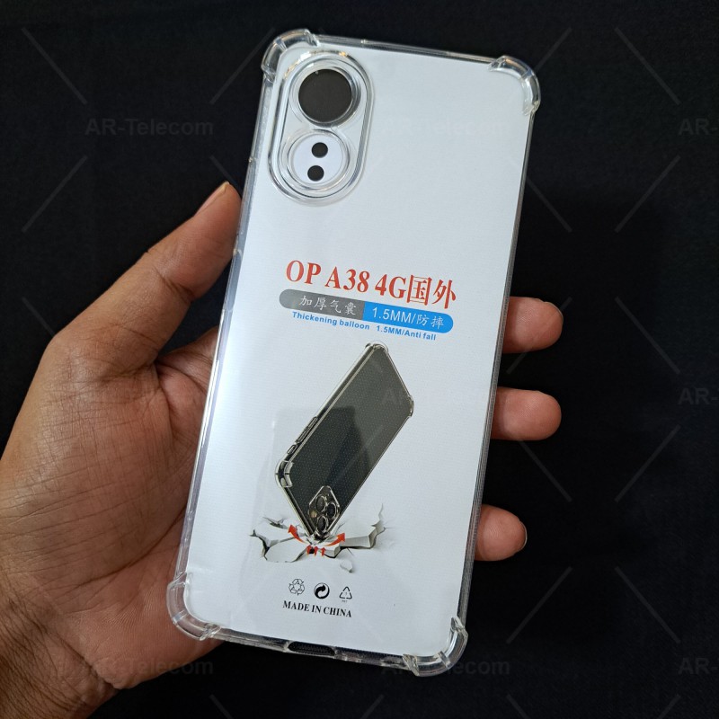 Picture of For Oppo A38 4G A18 4G Soft Silicone Shockproof Transparent Airbag Cover Case