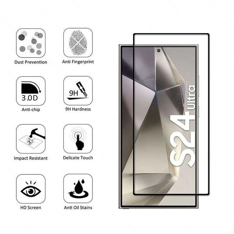 Picture of For Samsung Galaxy S24 Ultra HD Tempered Glass Screen Protector-Samsung Galaxy S24 Ultra
