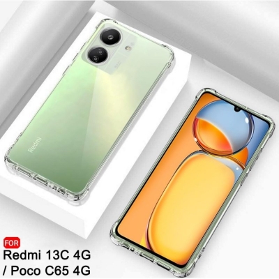 Picture of For Xiaomi Redmi 13C 4G and Poco 65 4G Transparent TPU shockproof Airbag Back Cover Case-Xiaomi Redmi 13C 4G