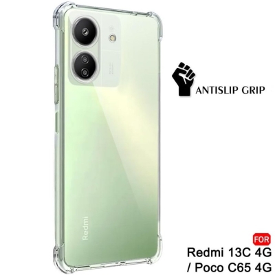 Picture of For Xiaomi Redmi 13C 4G and Poco 65 4G Transparent TPU shockproof Airbag Back Cover Case-Xiaomi Redmi 13C 4G