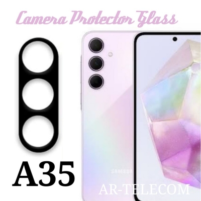 Picture of For Samsung Galaxy A35 5G Tempered Glass Camera Protector - Black-Samsung Galaxy A35 5G
