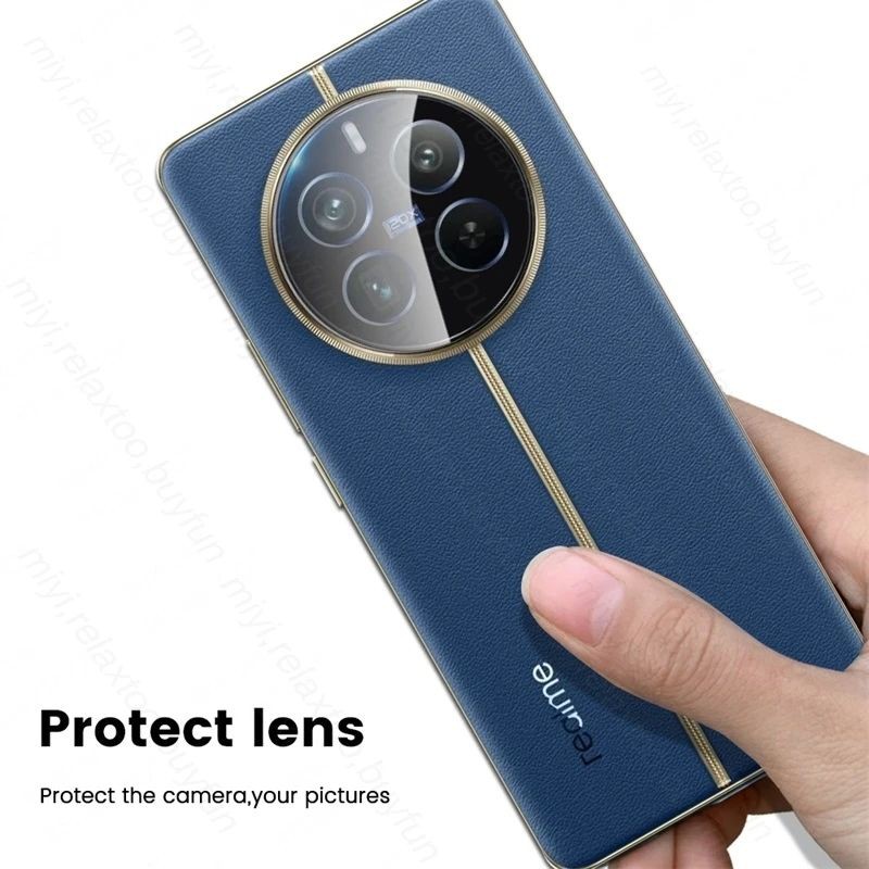 Picture of For Realme 12 Pro and Realme 12 Pro Plus 5G 9H Camera Protector Glass - Black