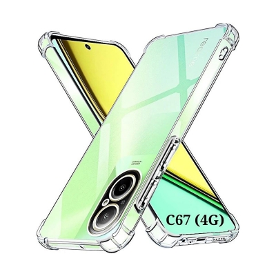 Picture of For Realme C67 4G Airbag TPU Transparent Silicone Cover Case-Realme C67 4G