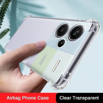 Picture of For Xiaomi Redmi Note 13 Pro Plus 5G Airbag Transparent Silicone Back Cover Case - Clear-Note 13 Pro Plus
