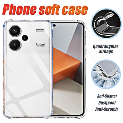 Picture of For Xiaomi Redmi Note 13 Pro Plus 5G Airbag Transparent Silicone Back Cover Case - Clear-Note 13 Pro Plus
