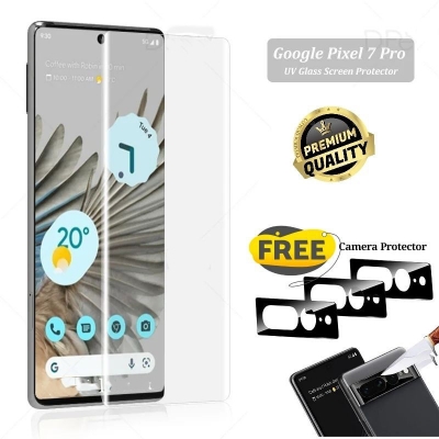 Picture of For Google Pixel 7 Pro Premium Quality UV Glass Screen Protector and Free 3d Camera Protector Glass-Google Pixel 7 Pro