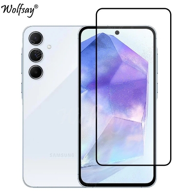 Picture of 2in1 For Samsung Galaxy A55 and A35 5G Screen Protector Glass + Camera Protector