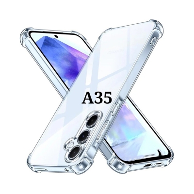 Picture of For Samsung Galaxy A35 5G Airbag Soft Silicone Transparent Back Cover Case-Transparent