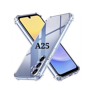 Picture of For Samsung Galaxy A25 Airbag Soft Silicone Transparent Back Cover Case-Transparent