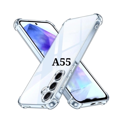 Picture of For Samsung Galaxy A55 5G Airbag Soft Silicone Transparent Back Cover Case-Transparent