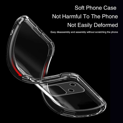 Picture of For vivo V30 Pro 5G Airbag Soft Silicone Transparent Back Cover Case-Transparent