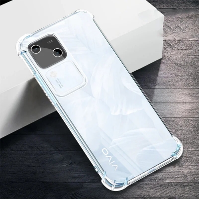 Picture of For vivo V30 5G Airbag Soft Silicone Transparent Back Cover Case-Transparent
