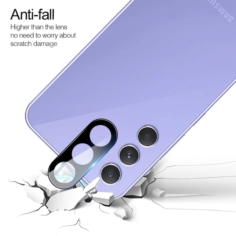 Picture of For Samsung Galaxy A54 3D Camera Protector Glass - Black-Samsung Galaxy A54