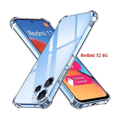 Picture of For Xiaomi Redmi 12 4G Soft Silicone Transparent Airbag Back Cover Case-Redmi 12 4G