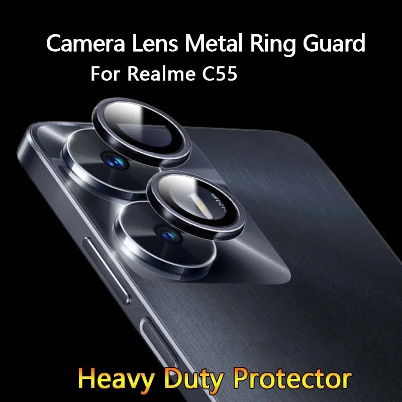 Picture of For Realme C55 Narzo N55 Aluminium and Tempered Glass Camera Protector Ring