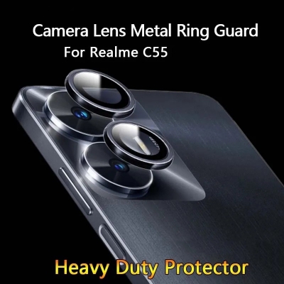 Picture of For Realme C55 Narzo N55 Aluminium and Tempered Glass Camera Protector Ring