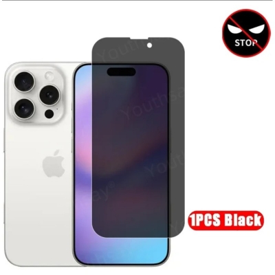 Picture of Privacy Screen Protector Glass For Apple iPhone 15 15 Pro 15 Pro Max