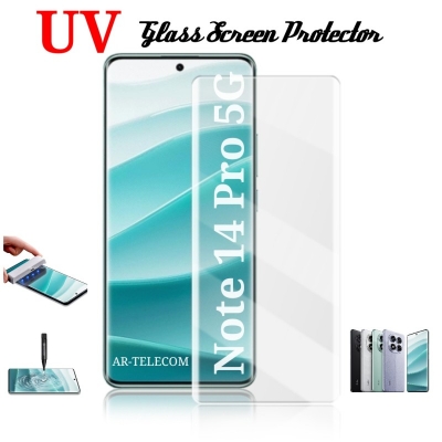 Picture of For Xiaomi Redmi Note 14 Pro 5G Premium Quality UV Tempered Glass Screen Protector-Note 14 Pro 5G