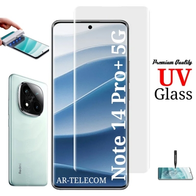 Picture of For Xiaomi Redmi Note 14 Pro Plus 5G Premium Quality UV Tempered Glass Screen Protector-Note 14 Pro Plus 5G