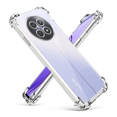 Picture of For Realme 12 5G / Realme 12X 5G / Realme 13 5G / Realme C65 5G / Realme Narzo N65 5G / Narzo 70X 5G Soft Silicone Airbag Transparent Back Cover Case-Transparent