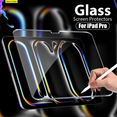 Picture of For iPad Pro 11 inch 2024 M4 M5 2025 Tempered Glass Screen Protector 5th Gen A2837 A3006 A3357 A3358 A3359 Tablet HD Anti-Scratch Protective Glass-iPad Pro 2024 5th 11