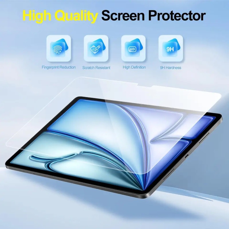 Picture of Apple iPad Air 11‑inch (M2 M3 A2903,A2904,A2902 HD Tempered Glass Screen Protector-Air 6th 2024 inch