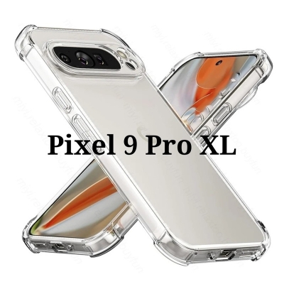 Picture of For Google Pixel 9 Pro XL 5G Soft TPU Airbag Transparent Back Cover Case-Transparent