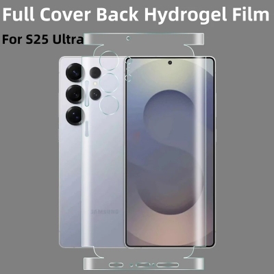 Picture of For Samsung Galaxy S25 Ultra HD Clear Transparent Hydrogel Back Protector Film ( Not Glass )-Clear